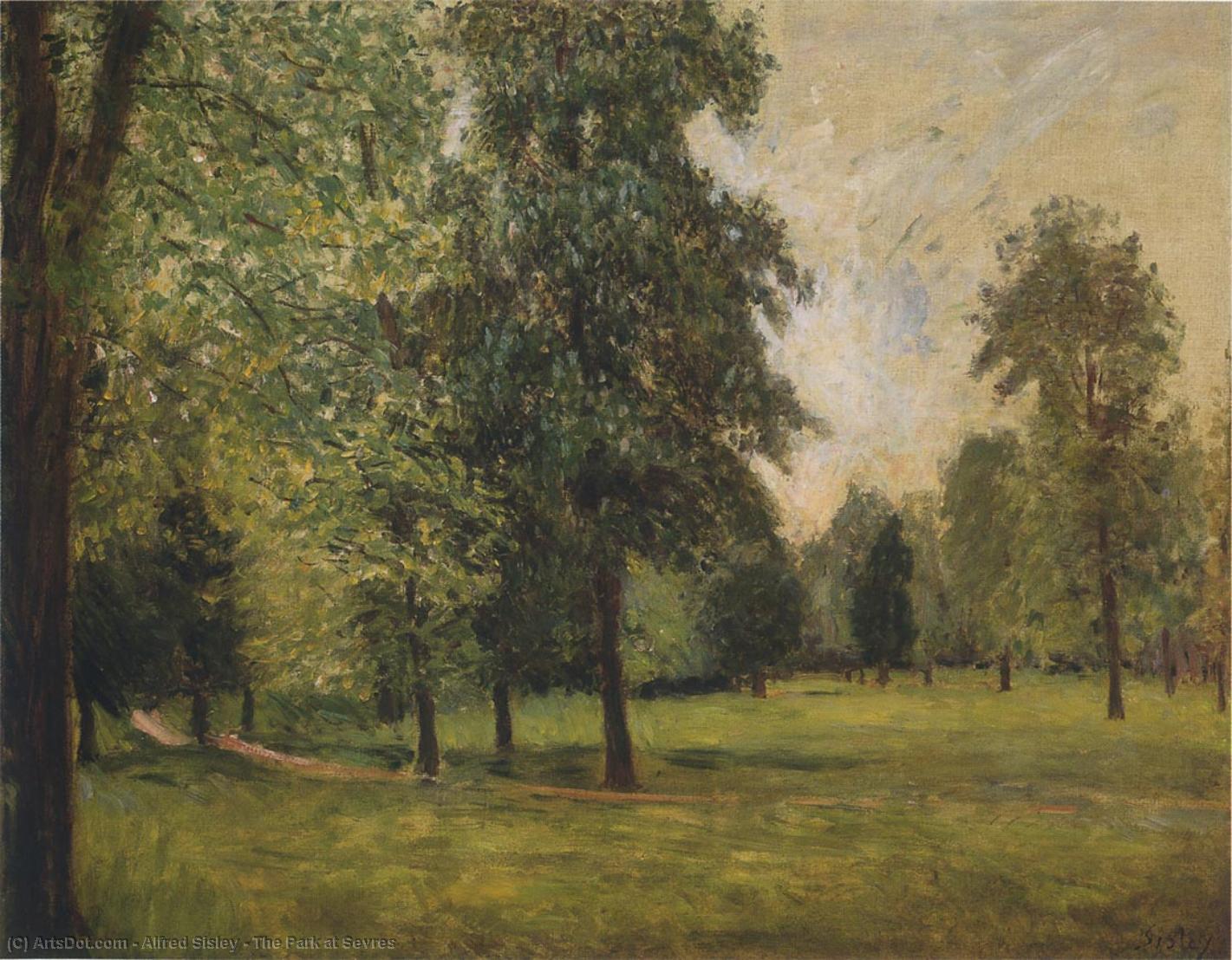 The Park At Sevres — Alfred Sisley