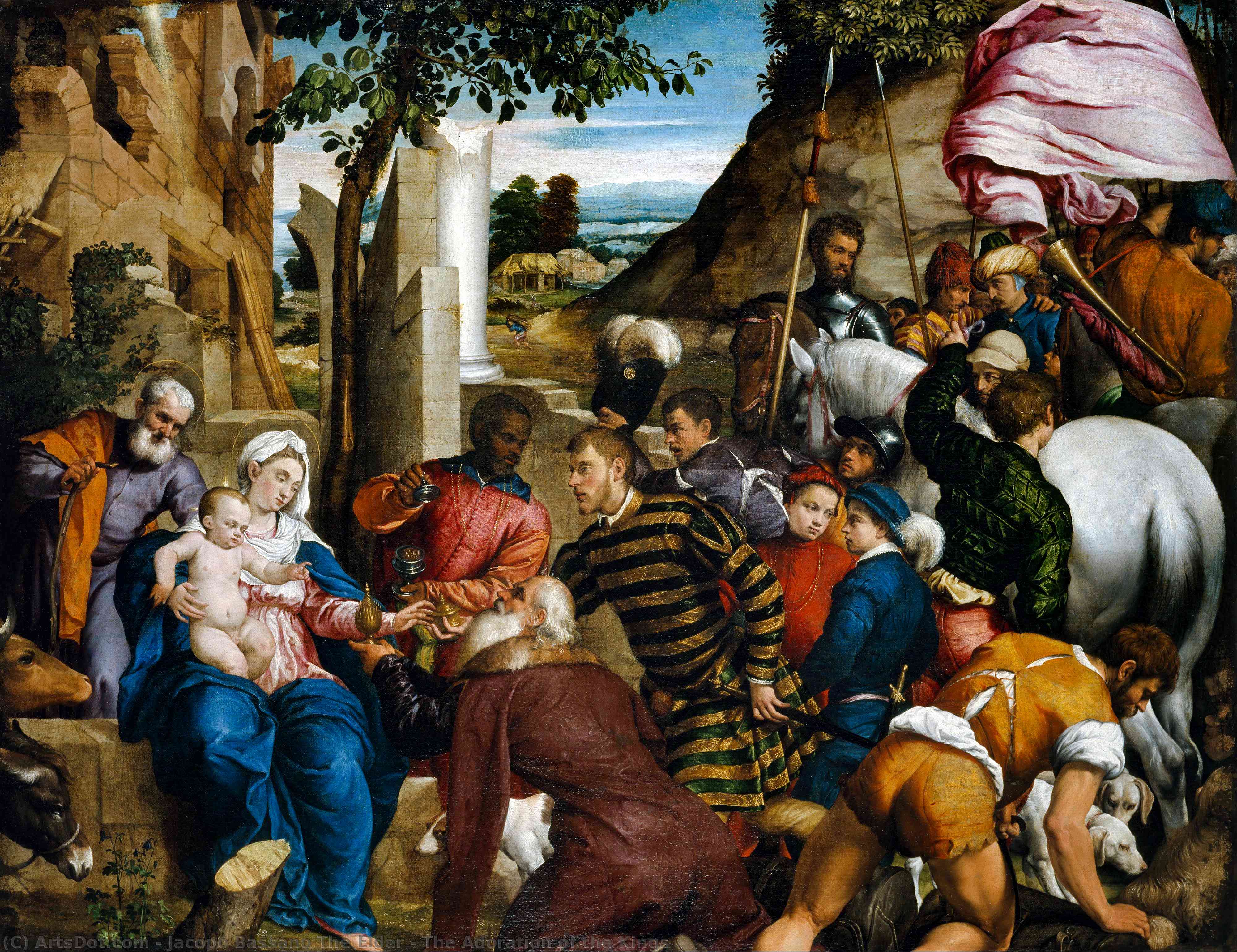 The Adoration Of The Kings — Jacopo Bassano Der Ältere