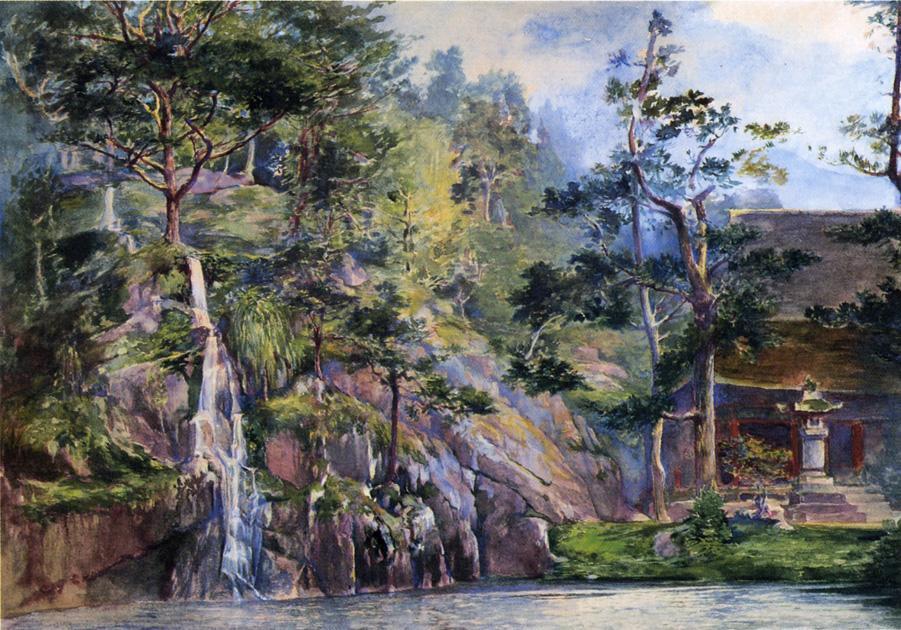 Water-fall Of Urami-no-taki — John La Farge