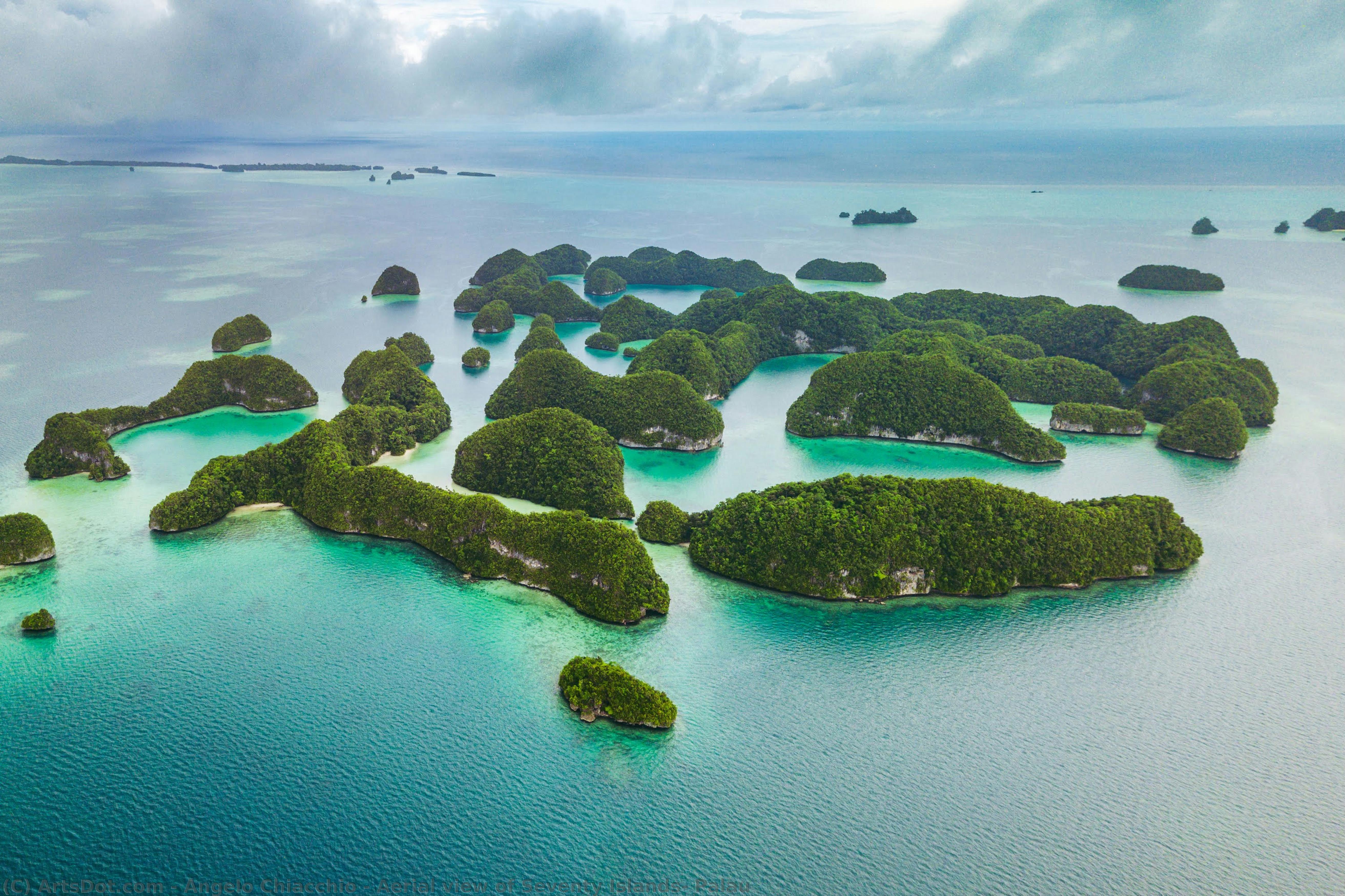 Aerial View Of Seventy Islands, Palau — アンジェロ・キアッキオ