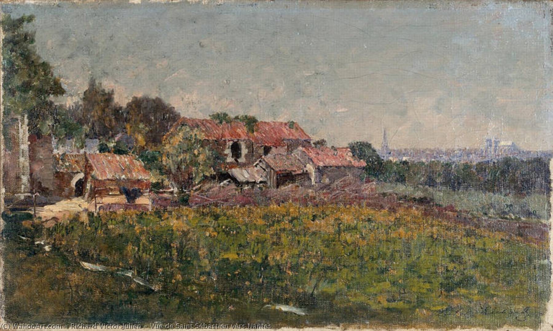 Vue De Saint Sébastien Vers Nantes — Richard Victor Julien