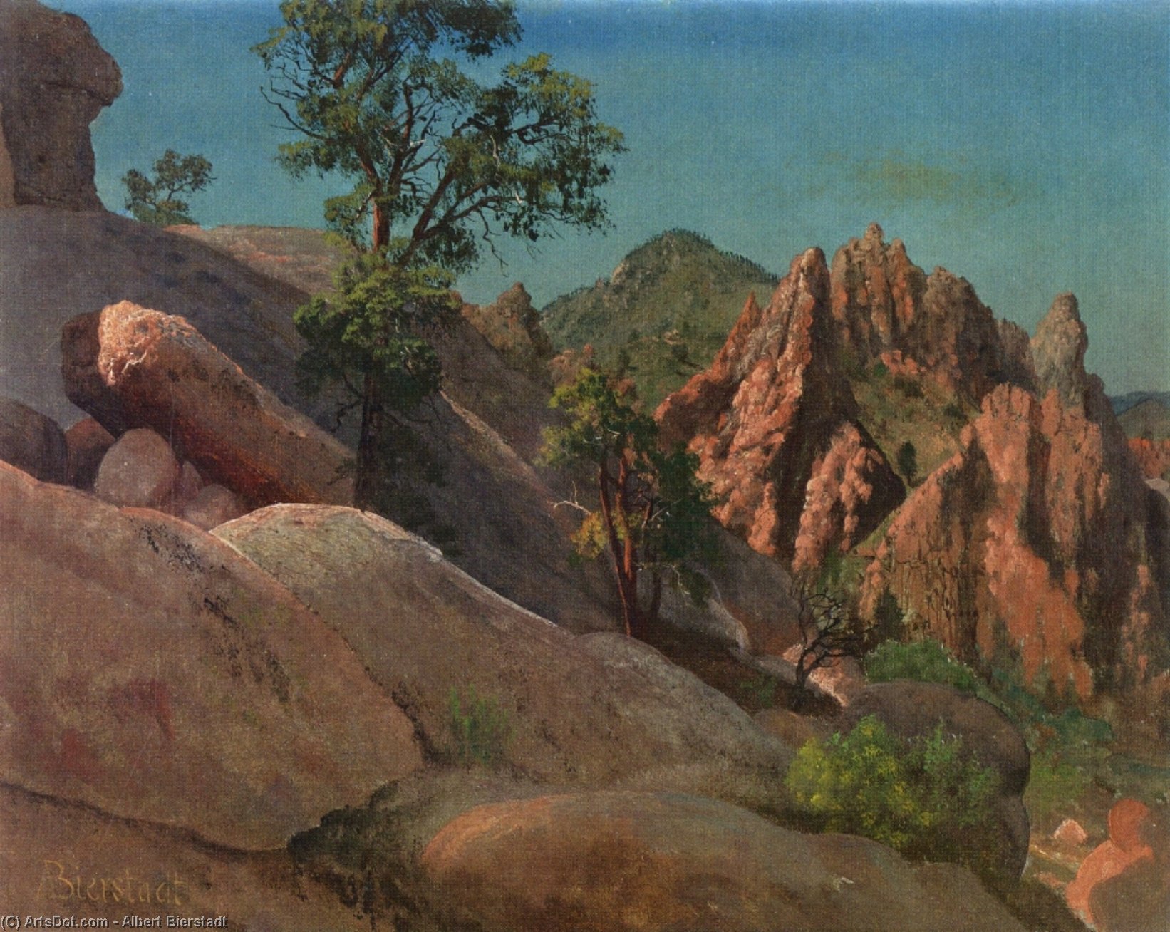 Landscape Study Owens Valley, California — Albert Bierstadt