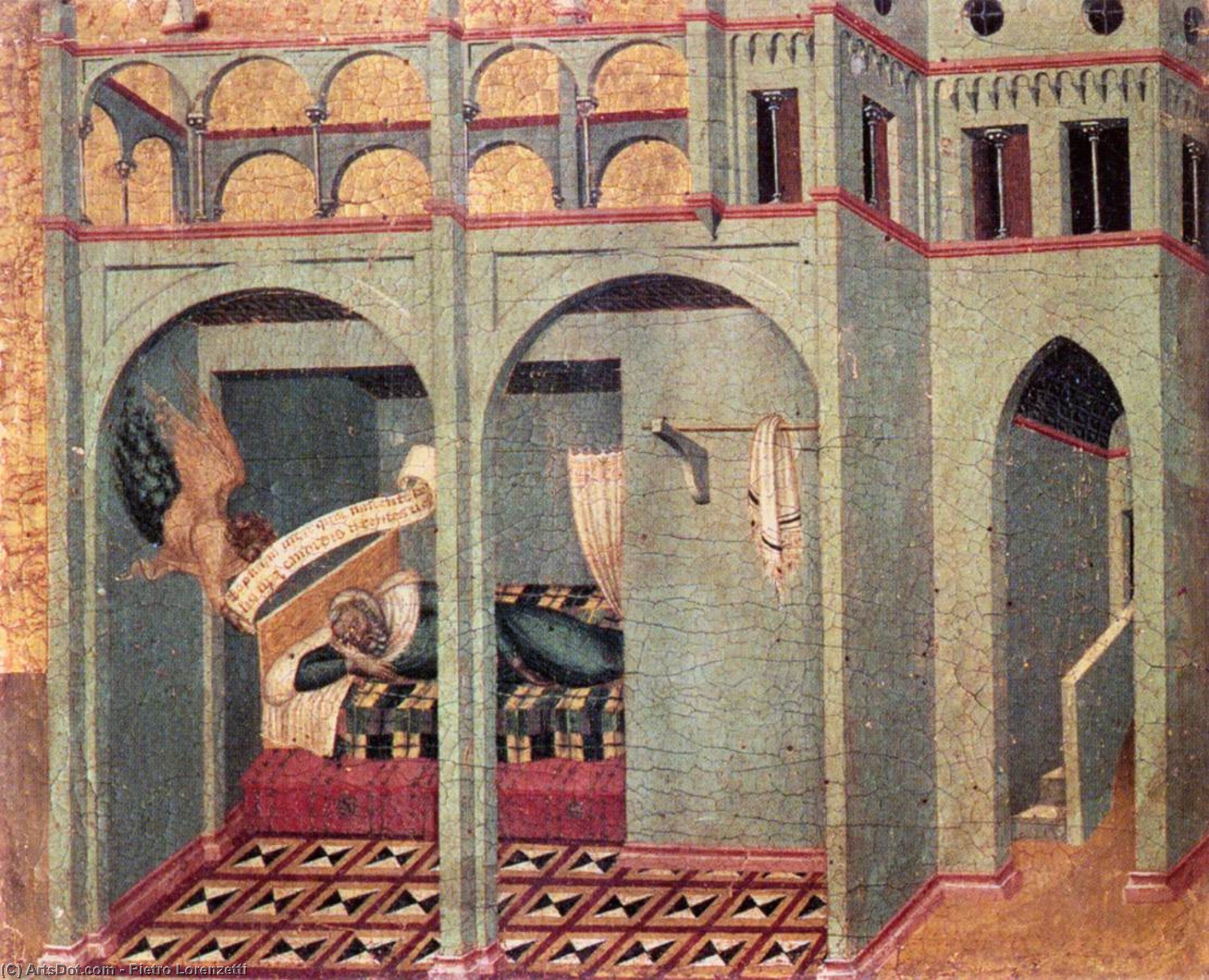 Predella Panel: The Annunciation To Sobac — Pietro Lorenzetti