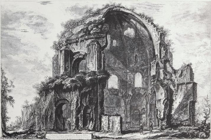 Veduta Del Tempio Ottangolare Di Minerva Medica — Giovanni Battista Fontana