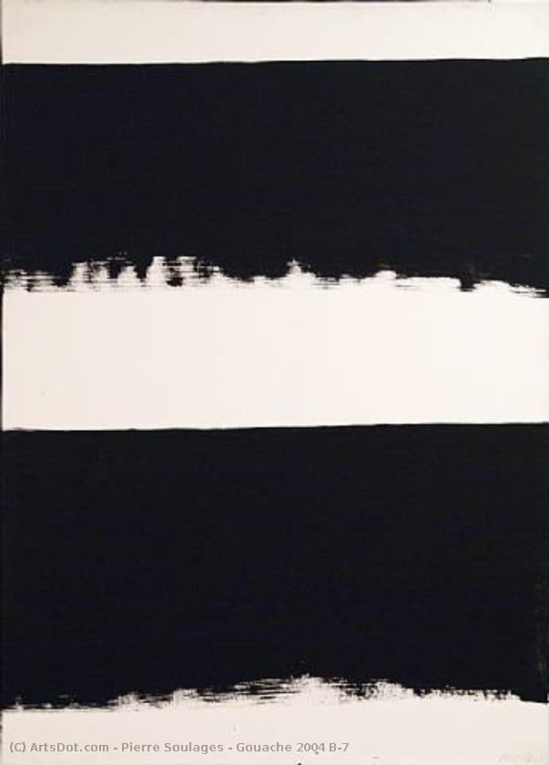 Gouache 2004 B-7 — Pierre Soulages