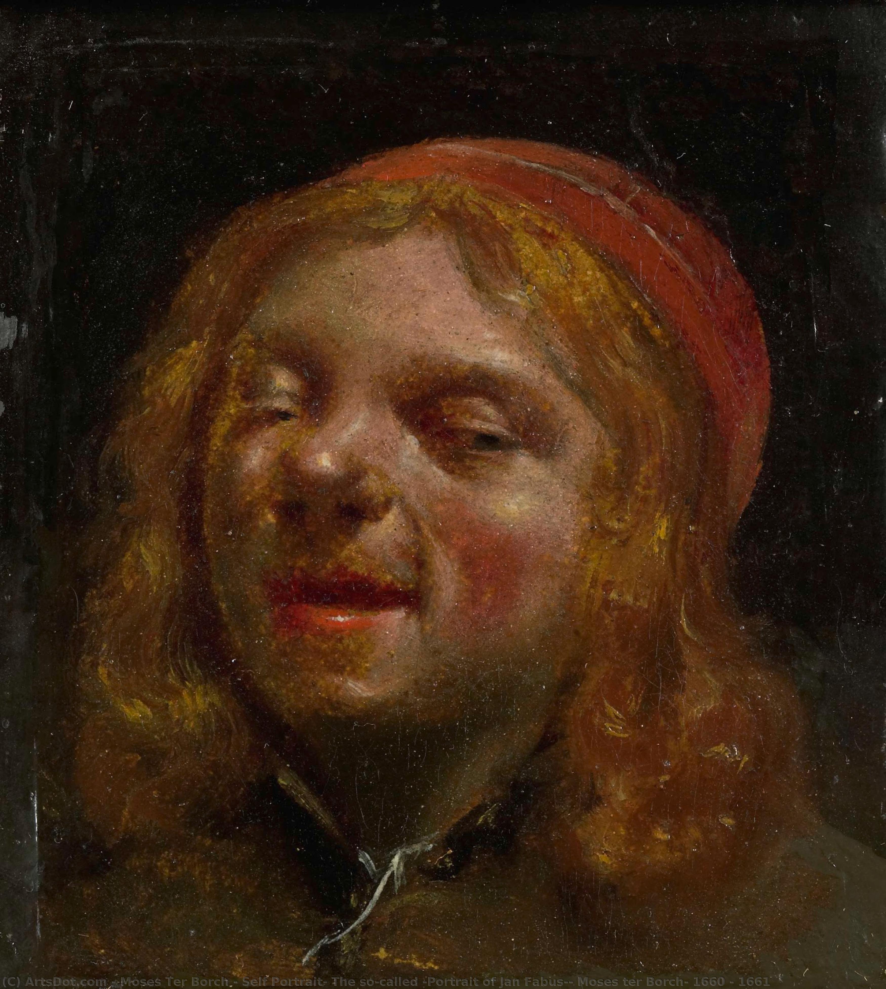 Self Portrait, The So-called "portrait Of Jan Fabus", Moses Ter Borch, 1660 - 1661 — Moses Ter Borch