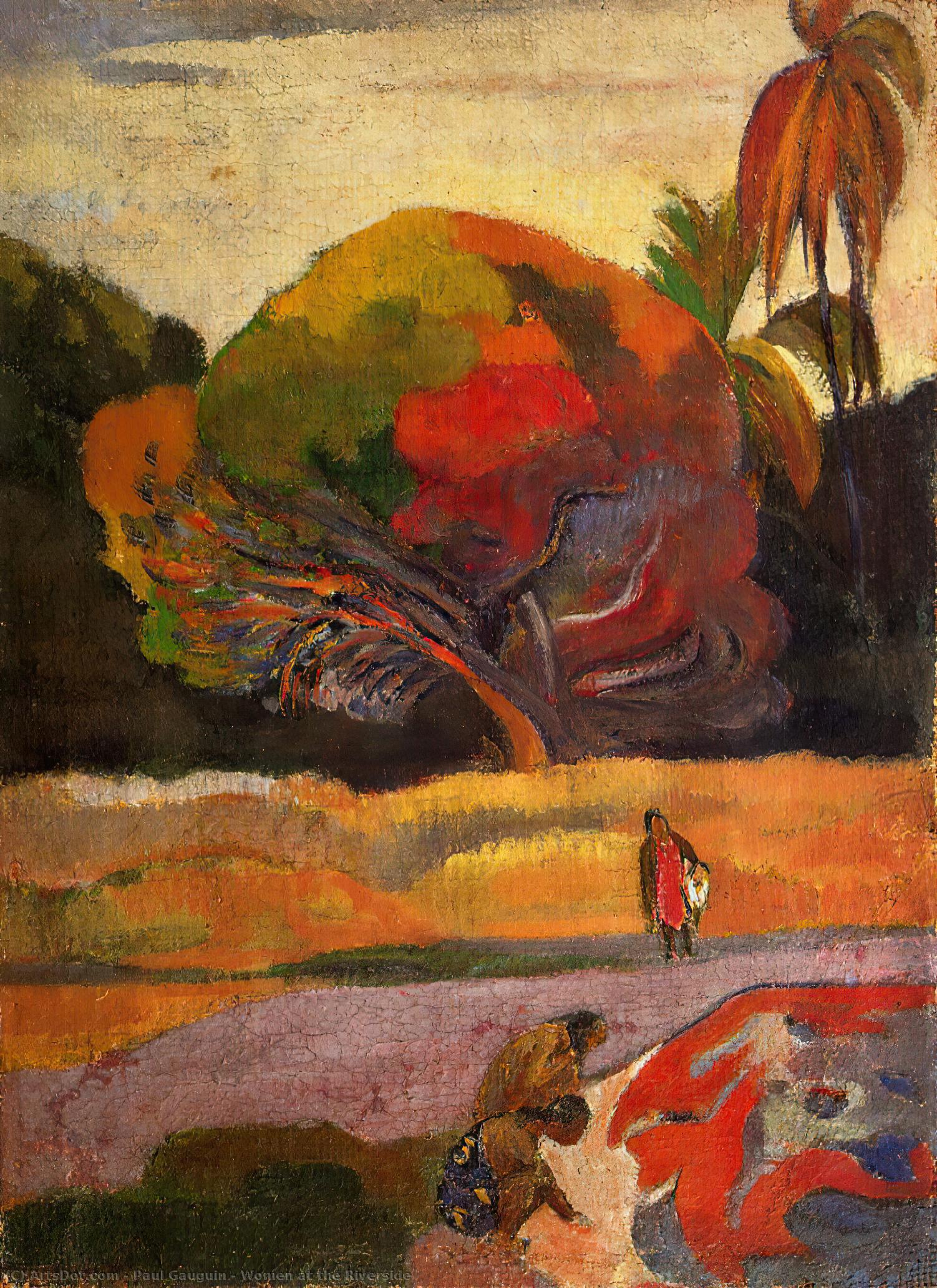 Women At The Riverside — Eugène Henri Paul Gauguin