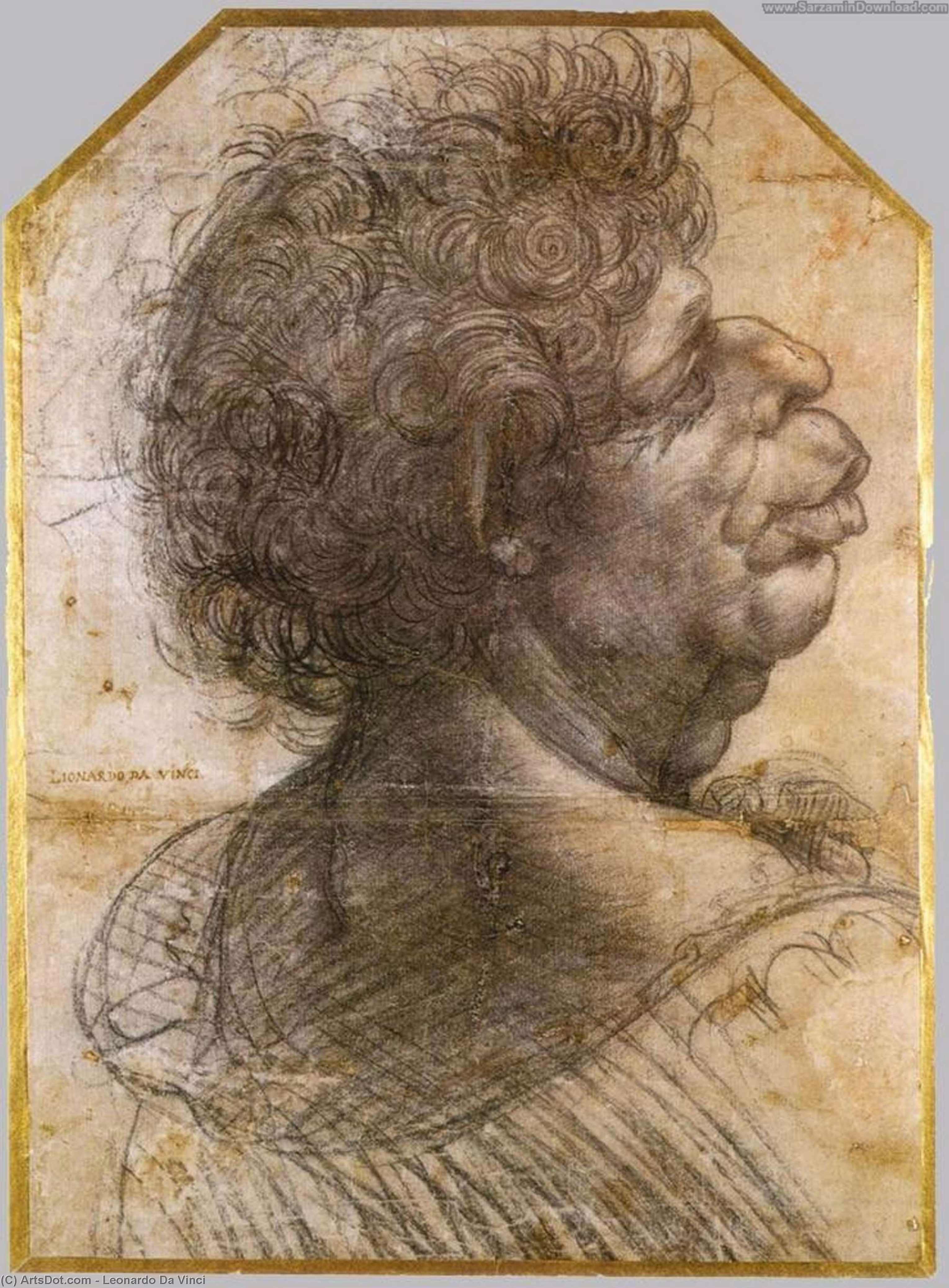 Grotesque Head — Leonardo Da Vinči