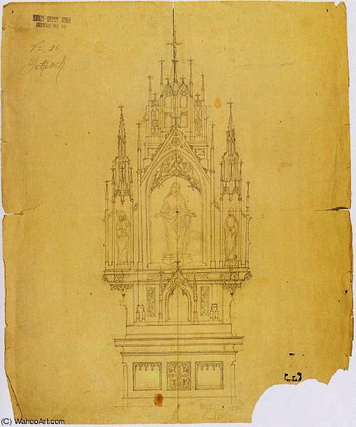 Elevation Of A Neo-gothic Altar — アルビン・エガー=リエンツ