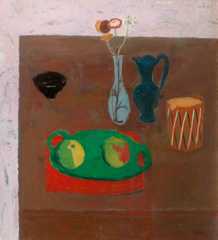 The Green Platter (still Life) — Sir William George Gillies