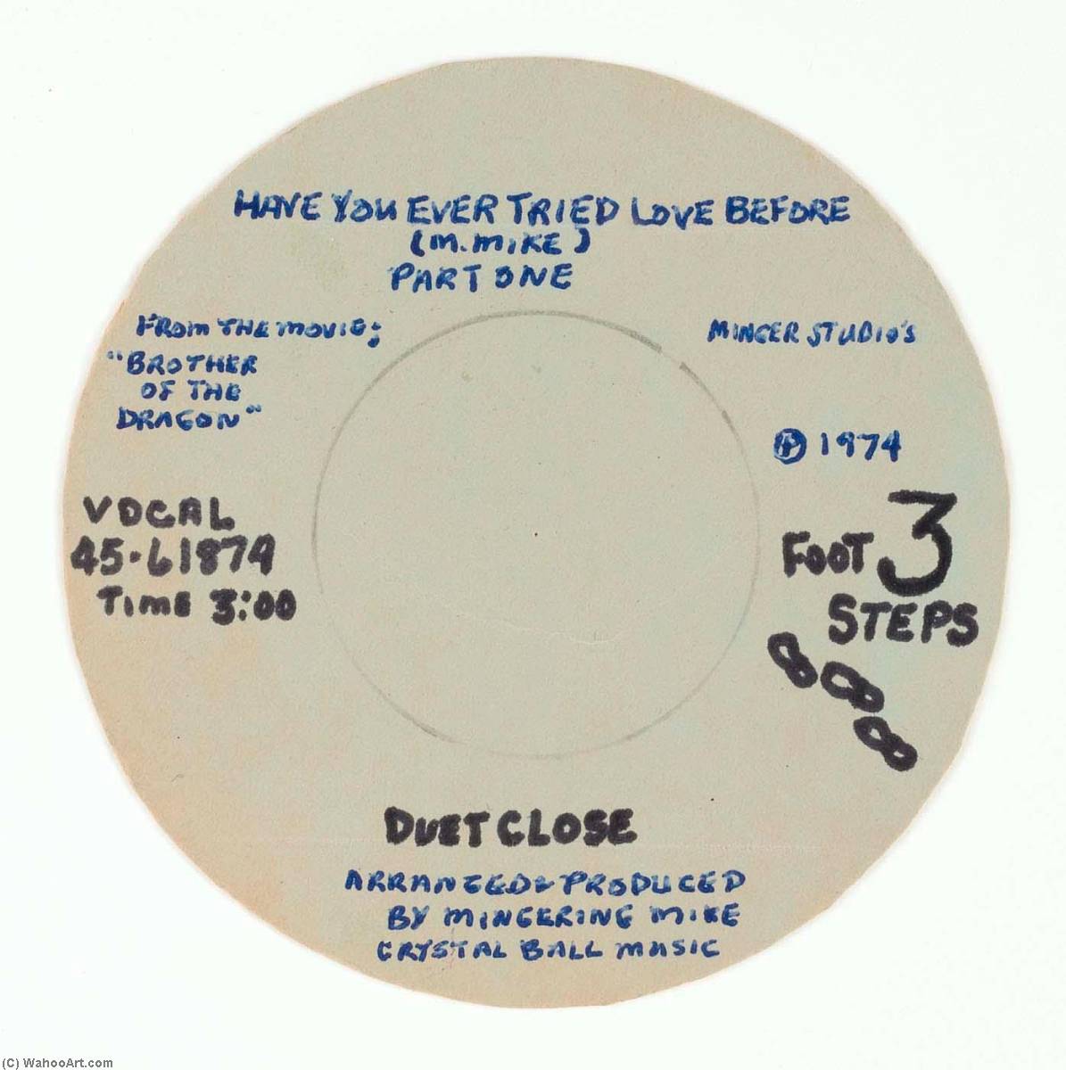 3 Foot Steps Duet Close, Have You Ever Tried Love Before (m. Mike) — Mingering Mike