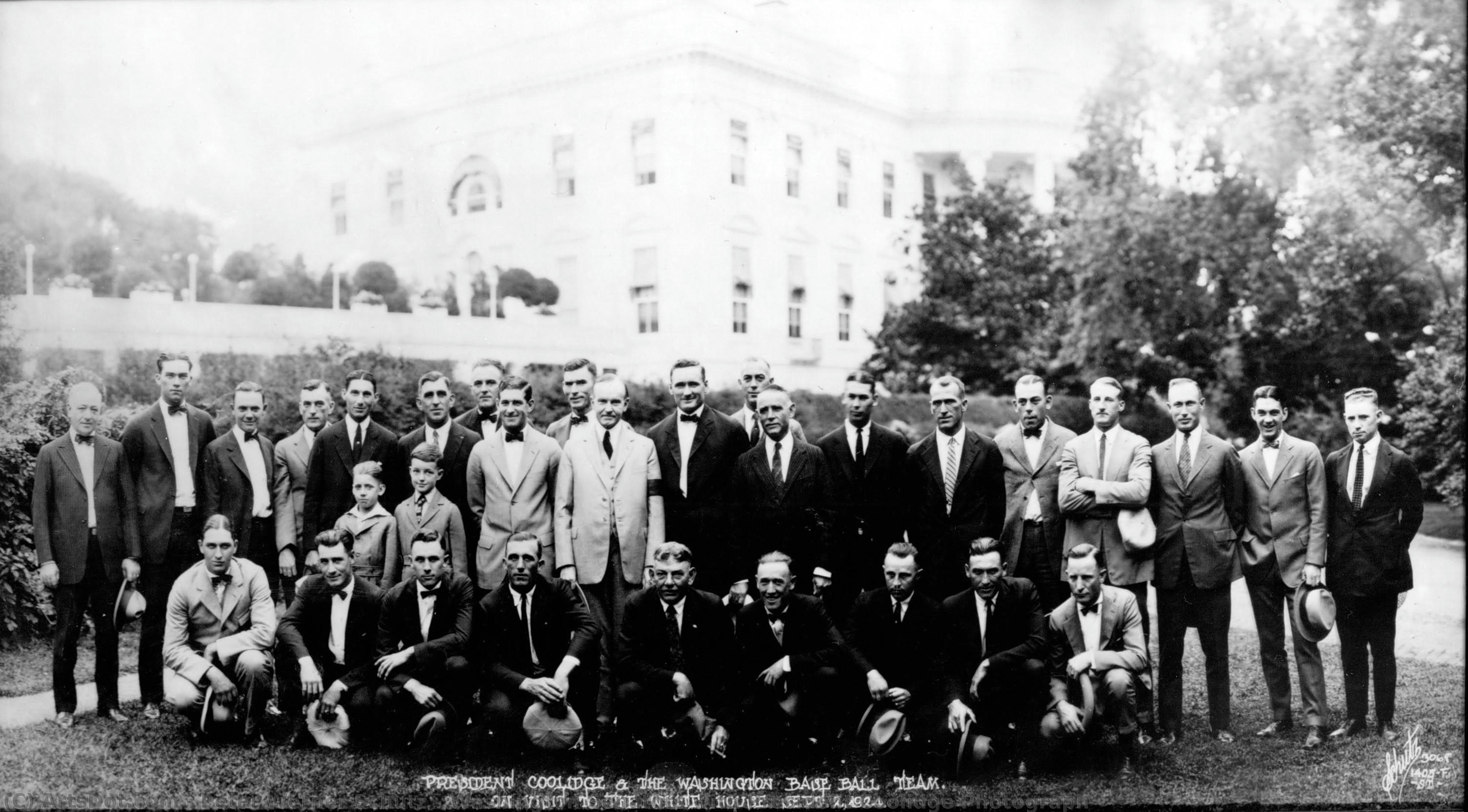 Washington Senators With President Coolidge Photograph — Peter Werner Schutz