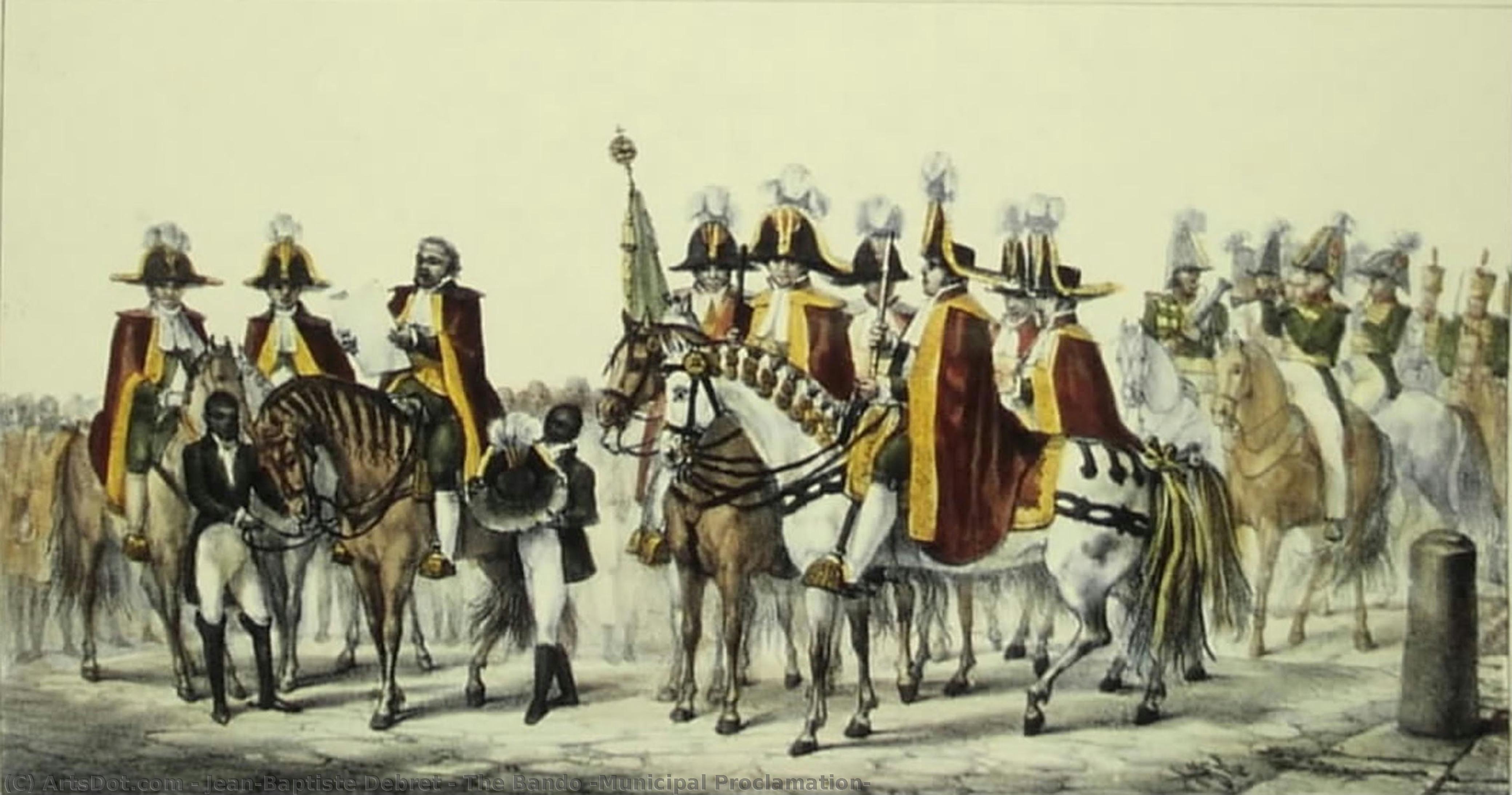 The Bando (municipal Proclamation) — Jean-baptiste Debret