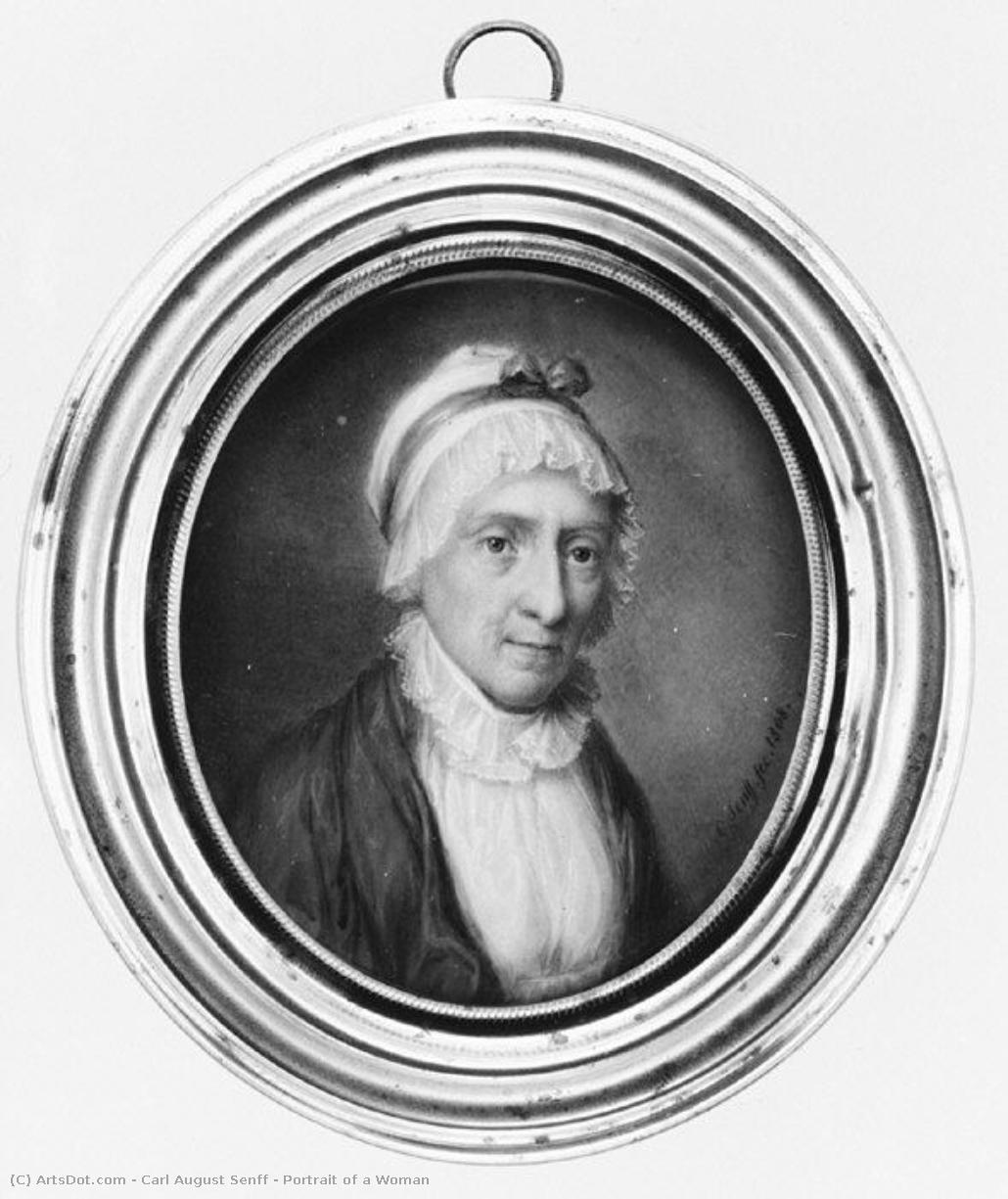 Portrait Of A Woman — Carl August Senff