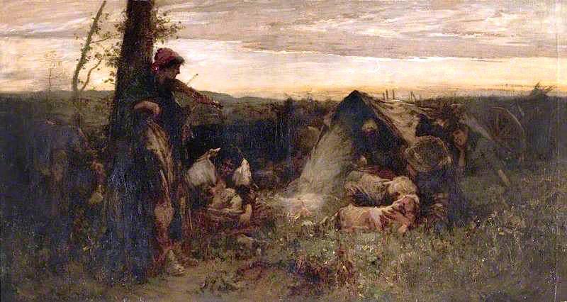 A Gypsy Encampment — Thomas Austen Brown