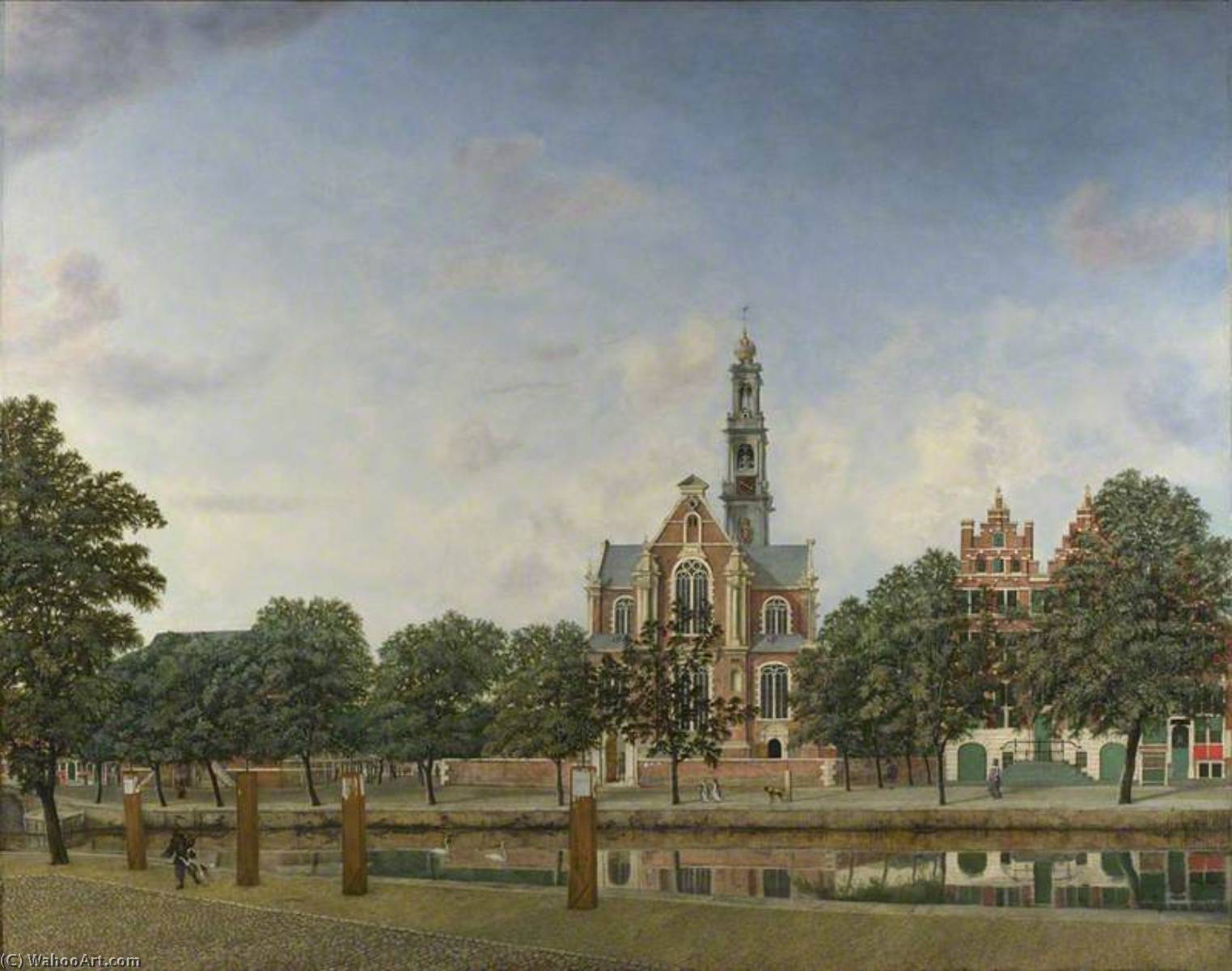 View Of The Westerkerk, Amsterdam — ヤン・ファン・デル・ヘイデン