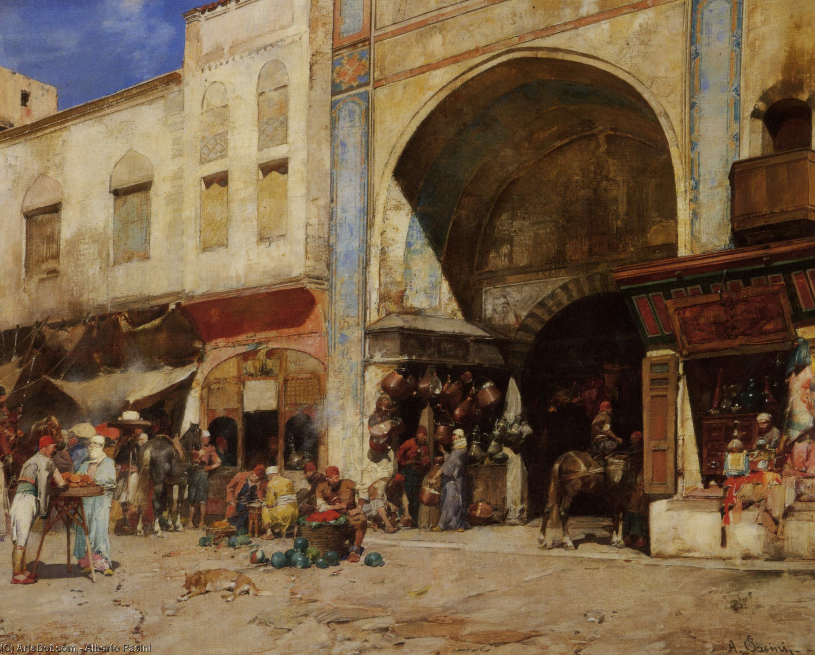 An Eastern Market — Алберто Пасини