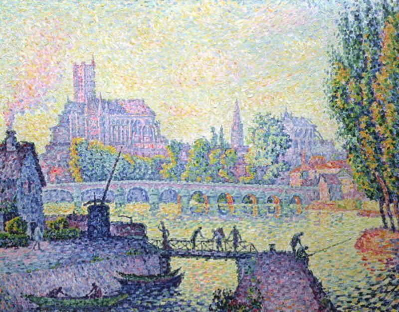 View Of The Bridge Of Auxerre — Paul Signac
