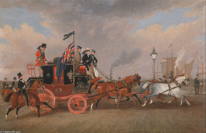 The Last Of The Mail Coaches At Newcastle Upon Tyne — James Pollard