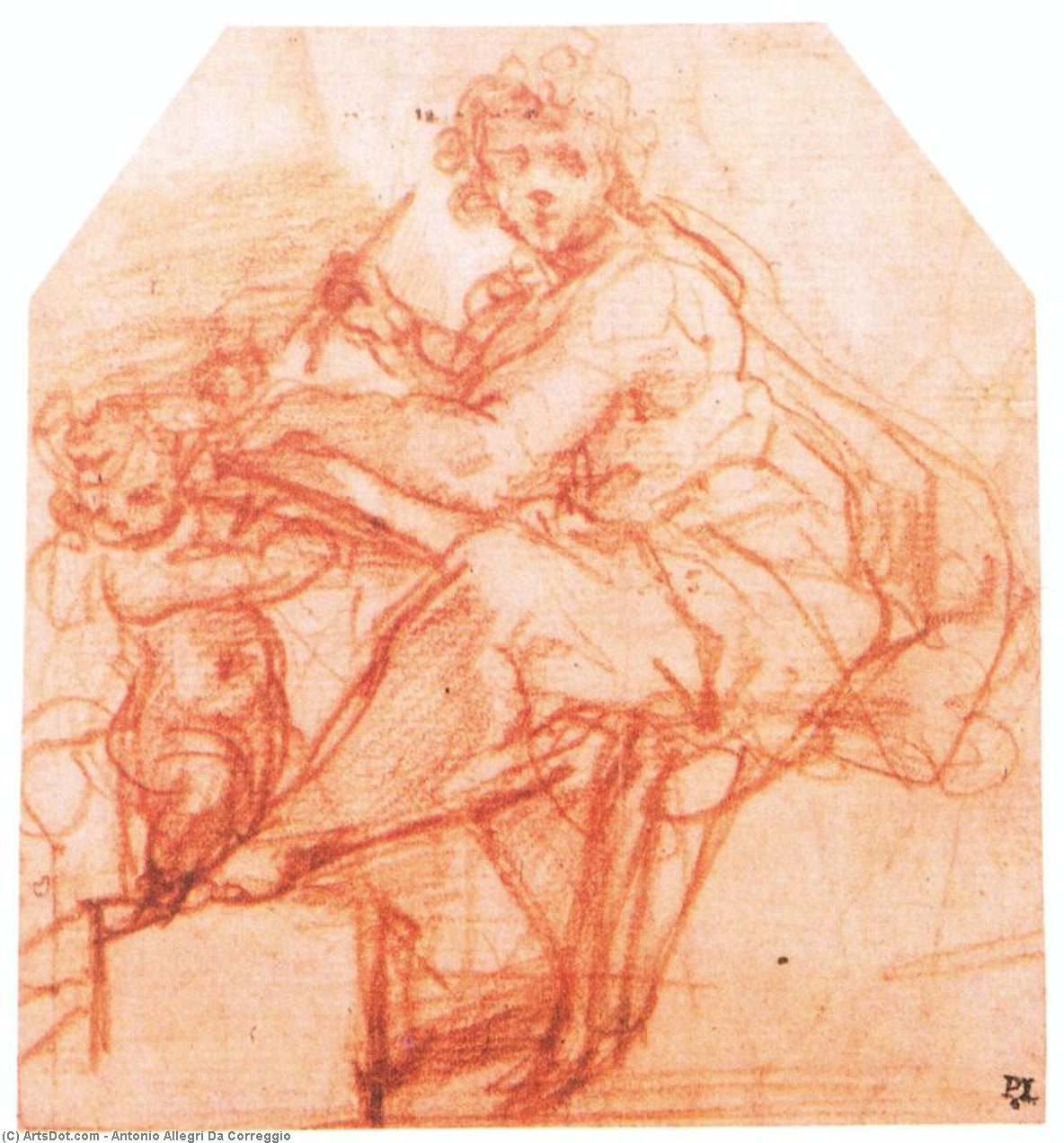 Saint Matthew — Antonio Allegri Da Correggio