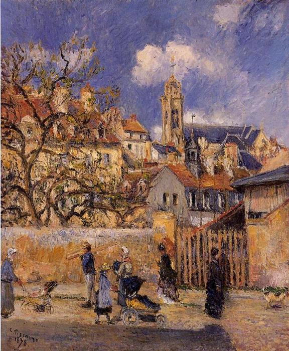 Le Parc Aux Charrettes, Pontoise — Camille Pissarro