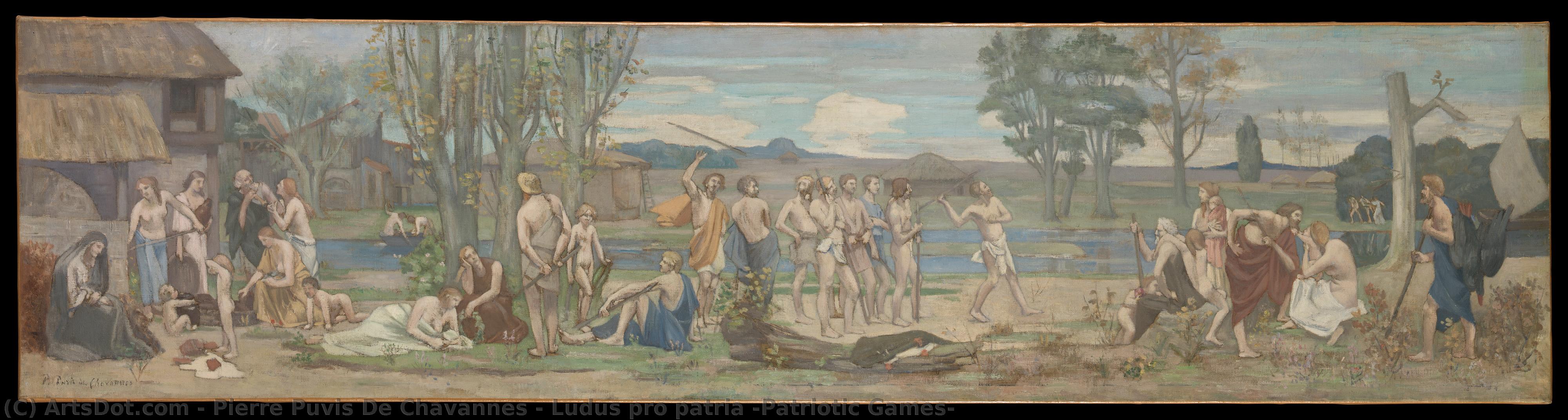 Ludus Pro Patria (patriotic Games) — Pierre Cécile Puvis De Chavannes