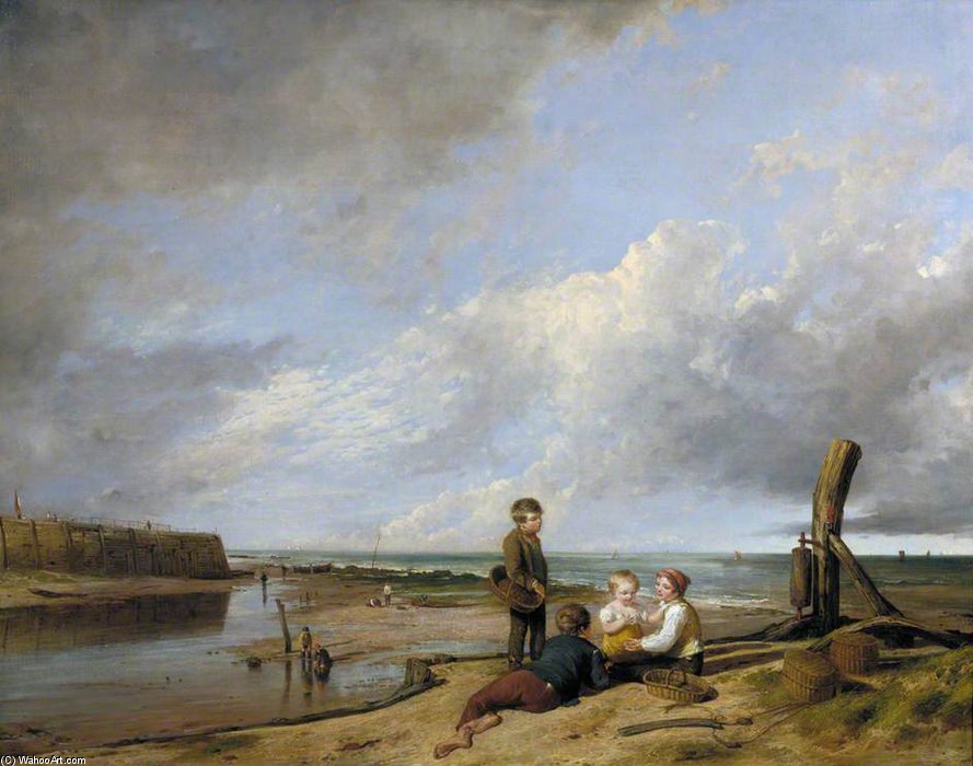 Shrimp Boys At Cromer, Norfolk — William Collins