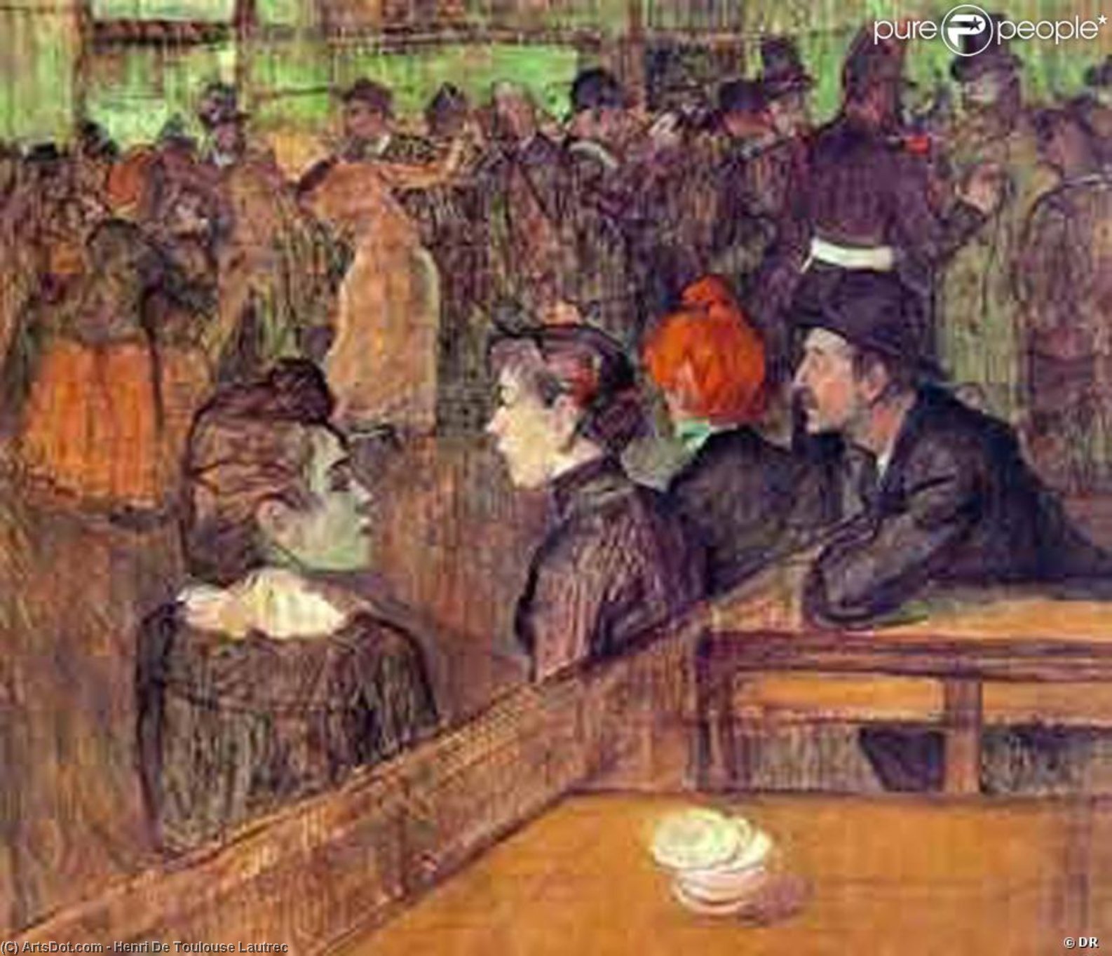 At The Moulin De La Galette - Oil On Canvas - — Henri De Toulouse-lautrec