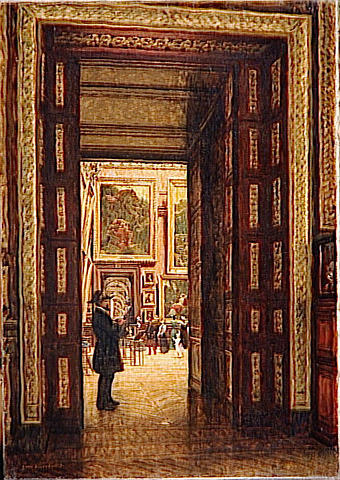 Vue De La Salle Des Sept Cheminees Au Louvre — Lui Berud