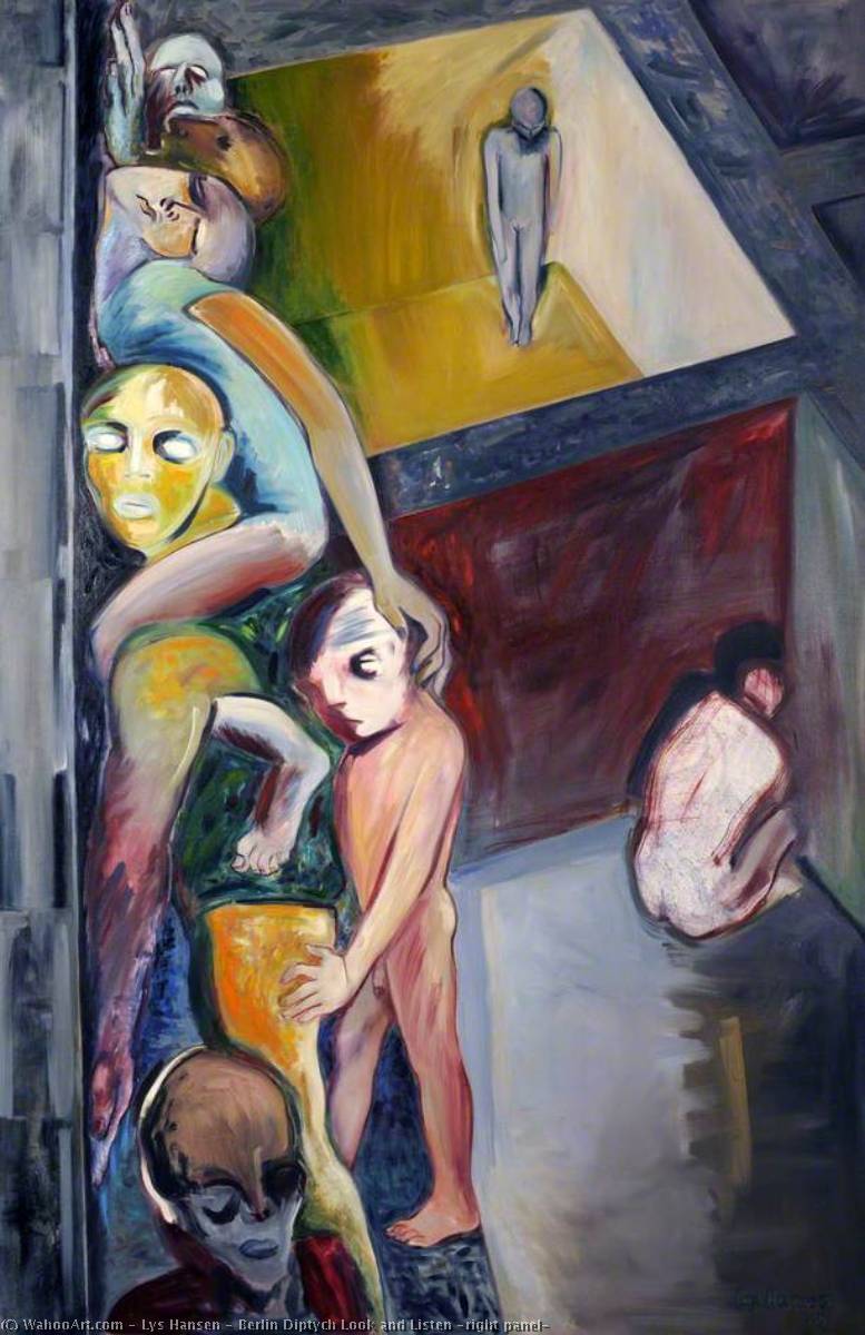 Berlin Diptych Look And Listen (right Panel) — Lys Hansen