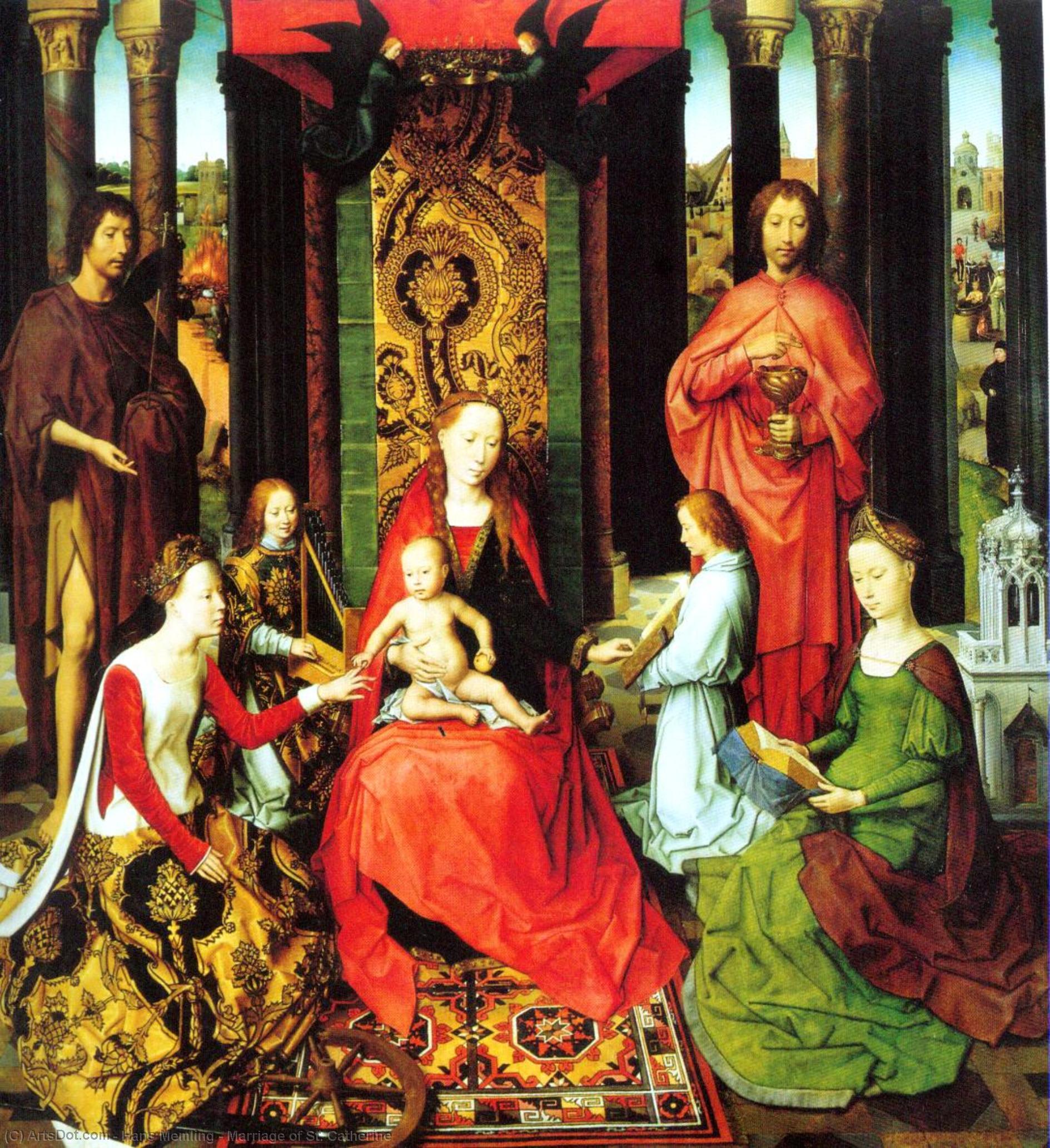 Marriage Of St. Catherine — Memling, Hans