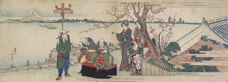 Daikagura Performers — Katsushika Hokusai