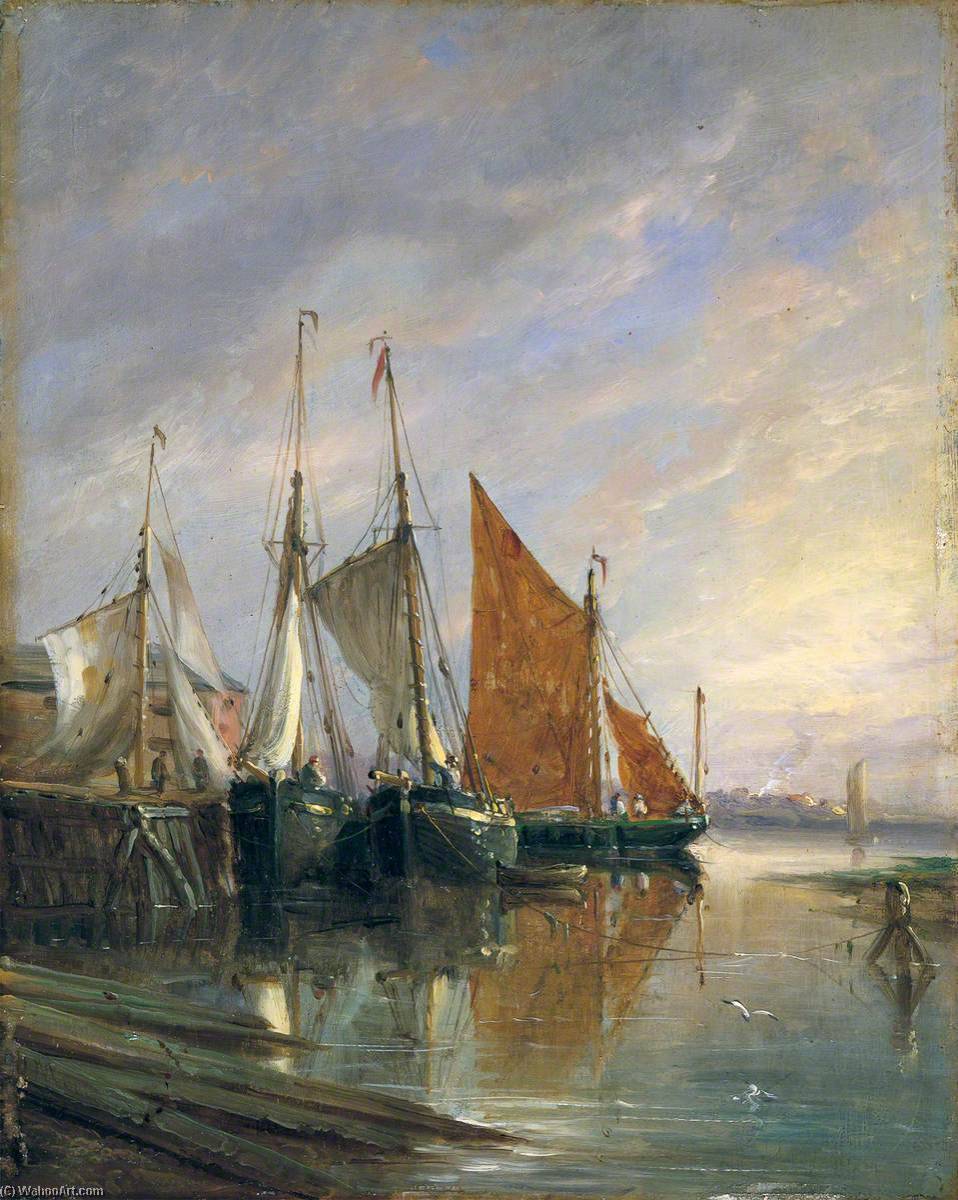 Shipping, Low Tide — John Moore Of Ipswich