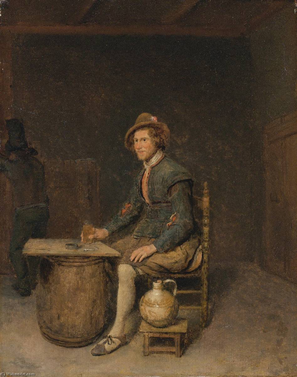 Seated Hunter In A Tavern — Philips De Koninck