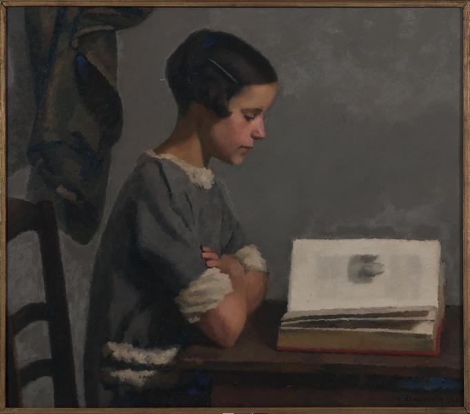 Jeune Fille Lisant — Raymond Dendeville