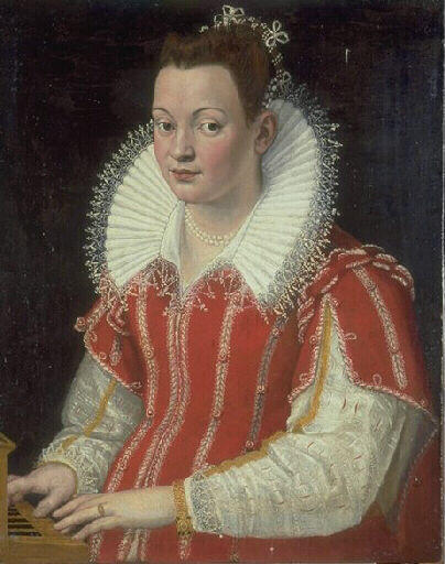 Portrait De Bianca Capello Jouant Du Clavicorde — Lavinia Fontana