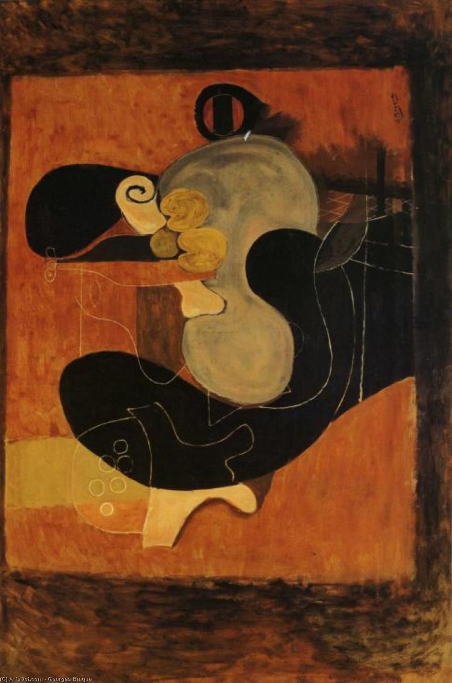 Naturaleza Muerta En Marrón — Georges Braque