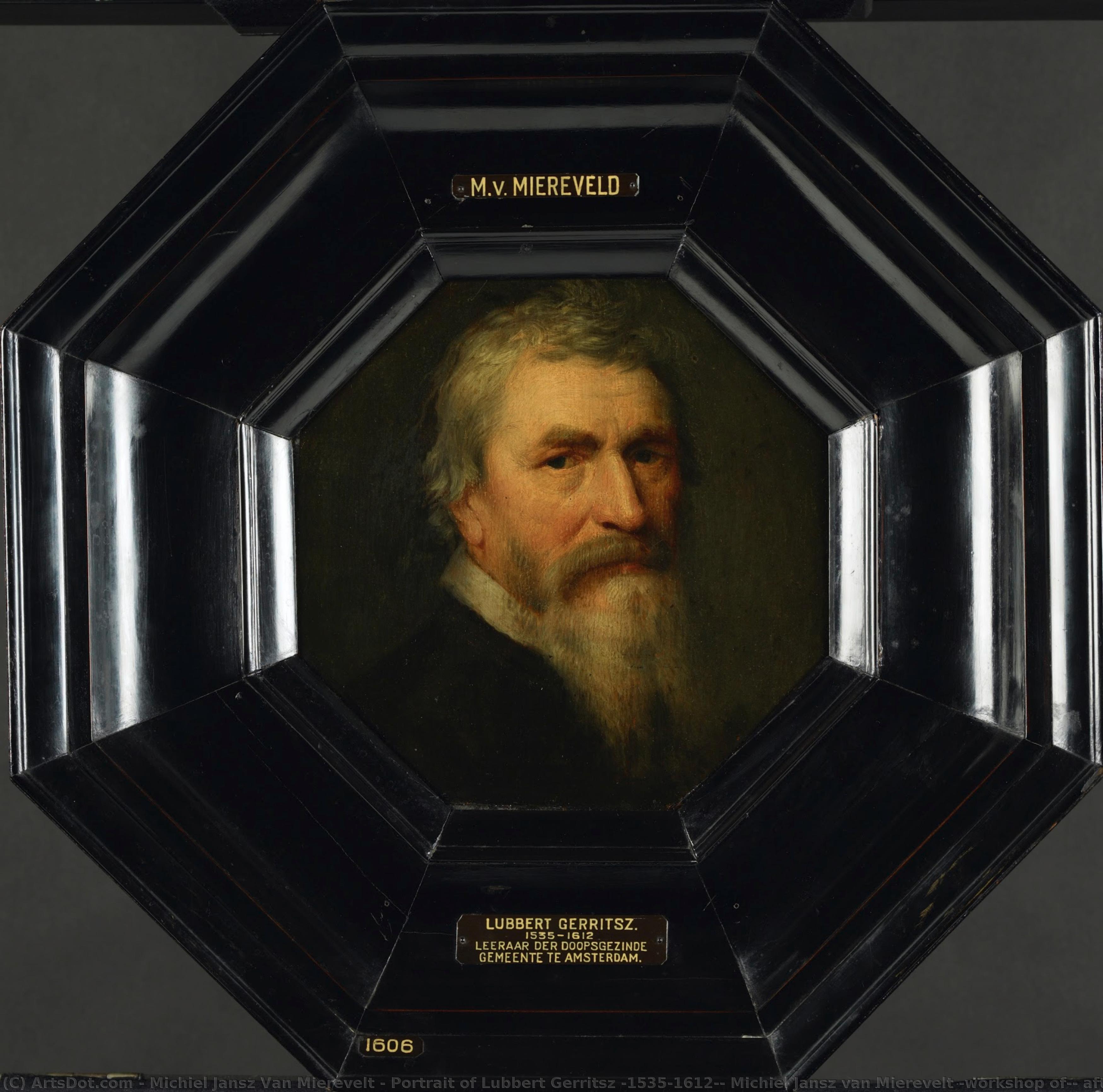 Portrait Of Lubbert Gerritsz (1535-1612), Michiel Jansz Van Mierevelt (workshop Of), After C. 1607 — Michiel Jansz. Van Mierevelt
