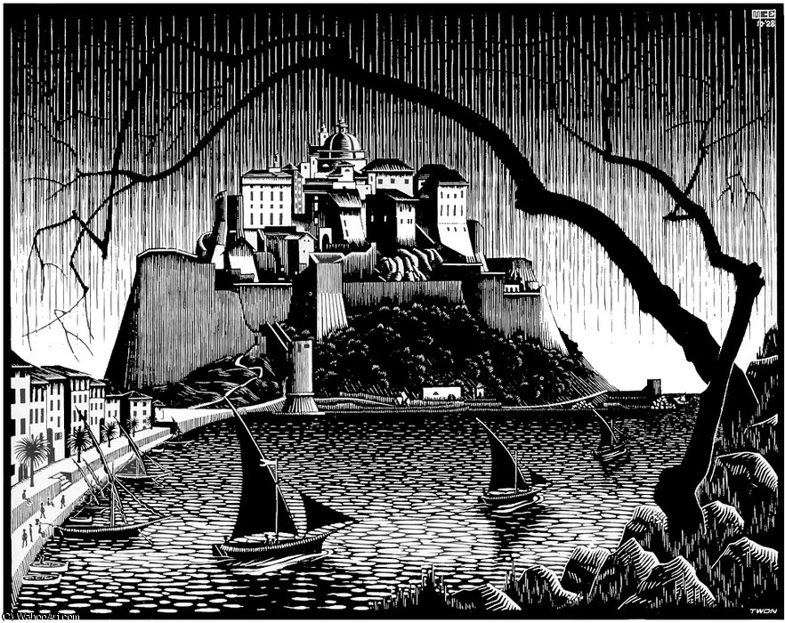Of Calvi Corsica — Maurits Cornelis Escher