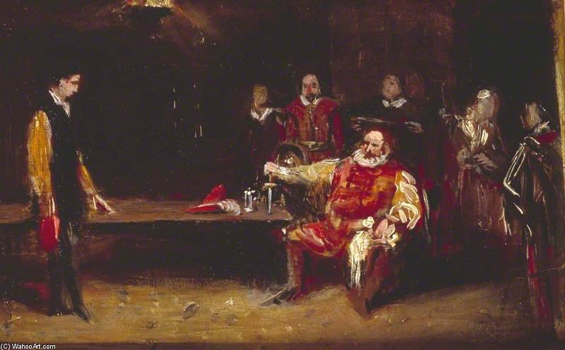 Falstaff Personating The King — Charles Robert Leslie