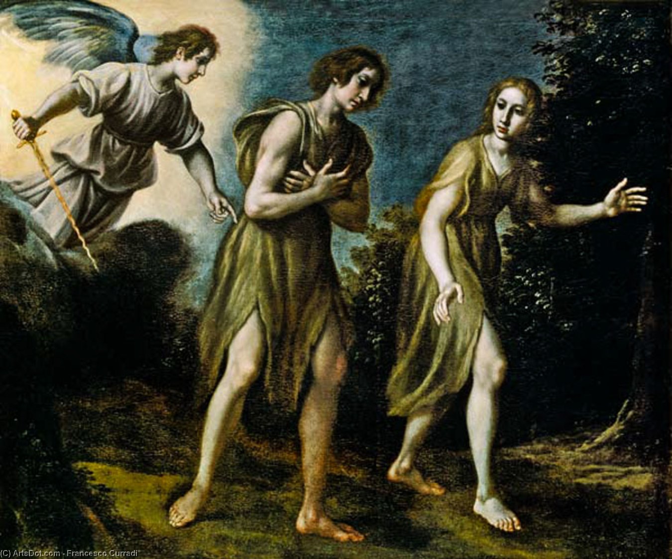 The Expulsion Of Adam And Eve From Paradise — Francesco Curradi