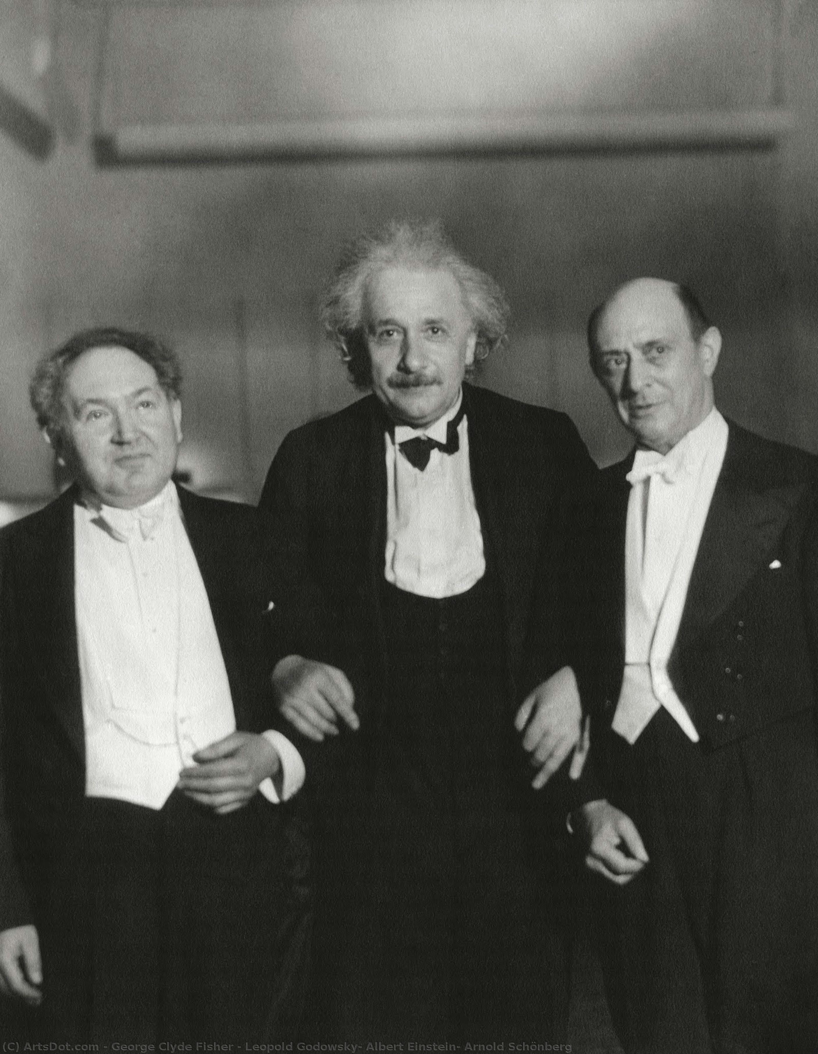 Leopold Godowsky, Albert Einstein, Arnold Schönberg — George Clyde Fisher