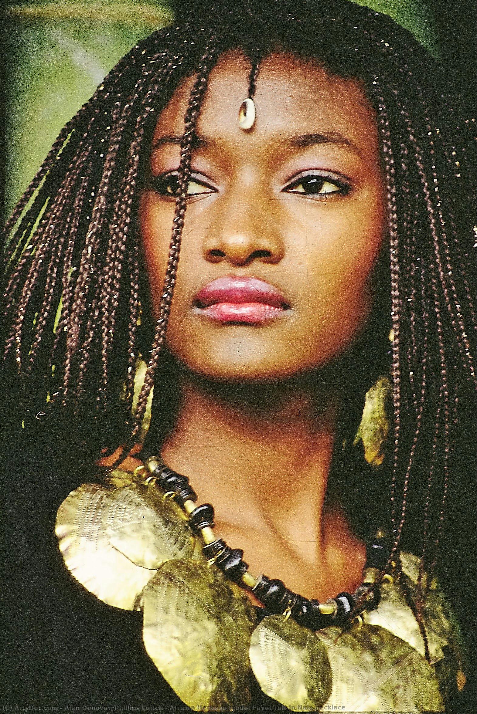 African Heritage Model Fayel Tall In Nala Necklace — Alan Donovan Phillips Leitch