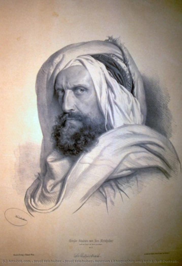 Josef Kriehuber, Austrian Lithographer And Artist (self-portrait) — Josef Kriehuber