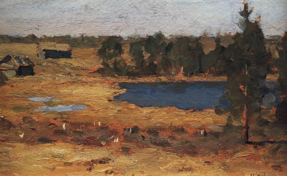 Lake. Barns At The Forest Edge. — Isaak Ilyich Levitan