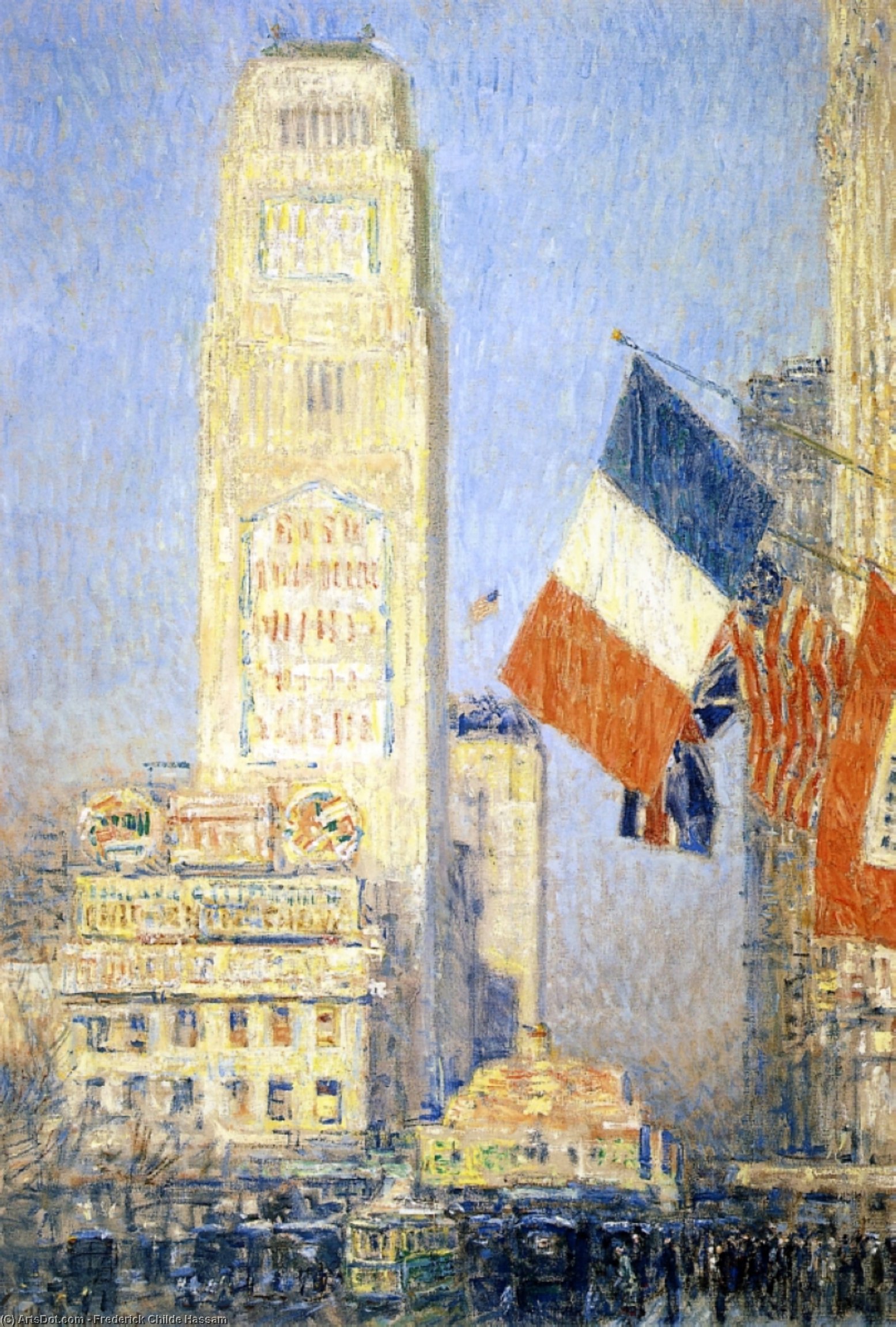 The New York Bouquet, West Forty-second Street — Frederick Childe Hassam