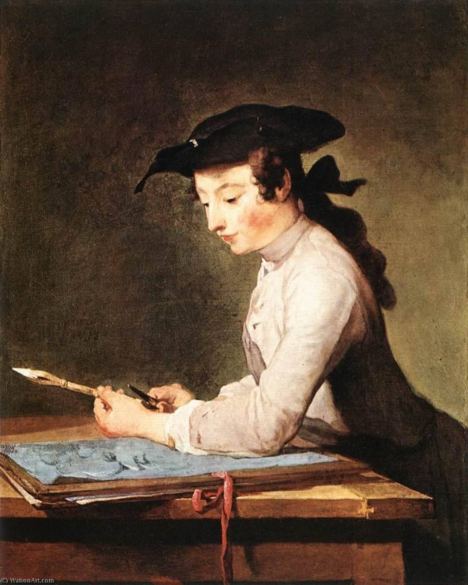 The Draughtsman — Jean-baptiste-siméon Chardin