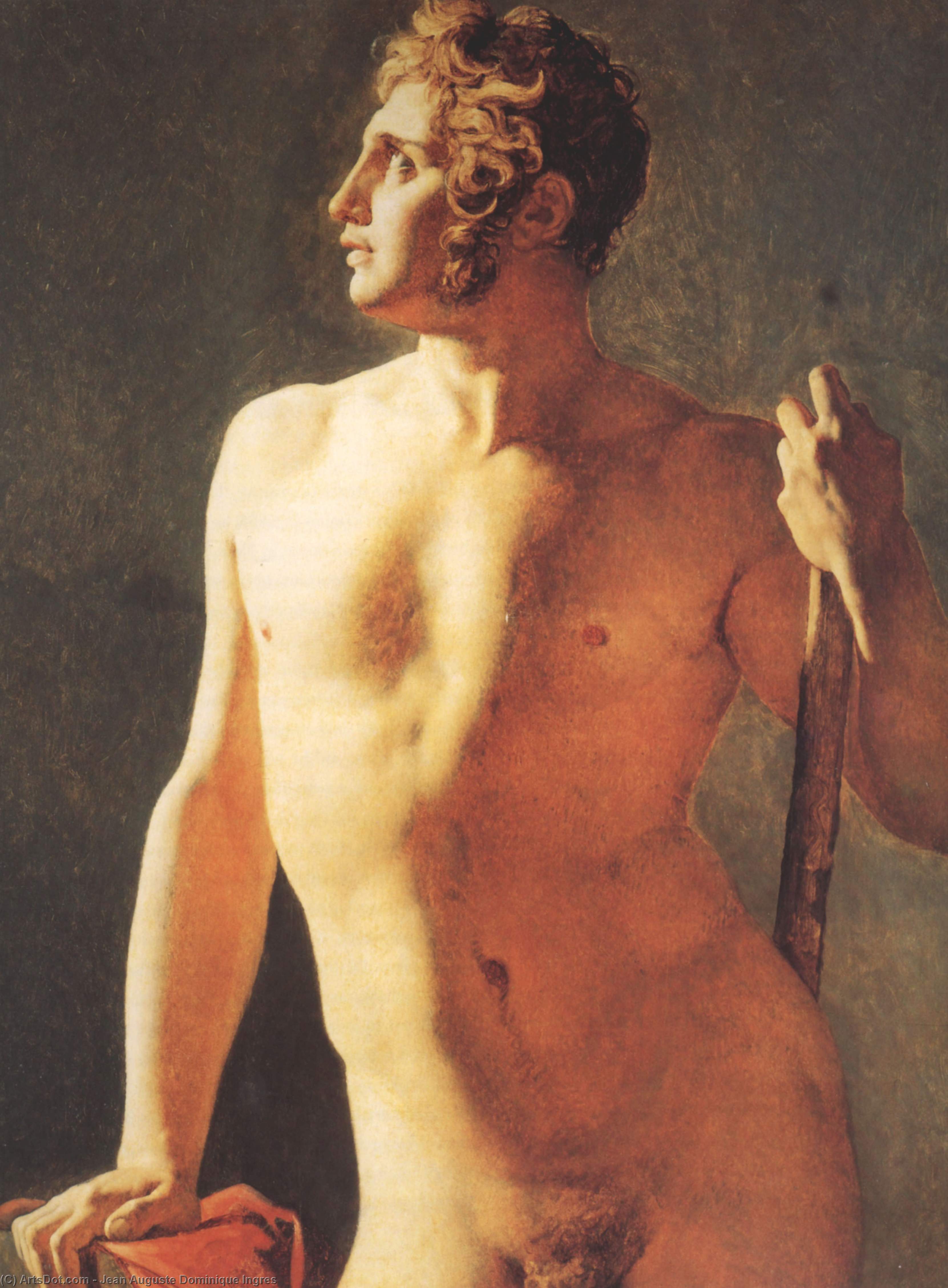 Male Torso — Jean-auguste-dominique Ingres
