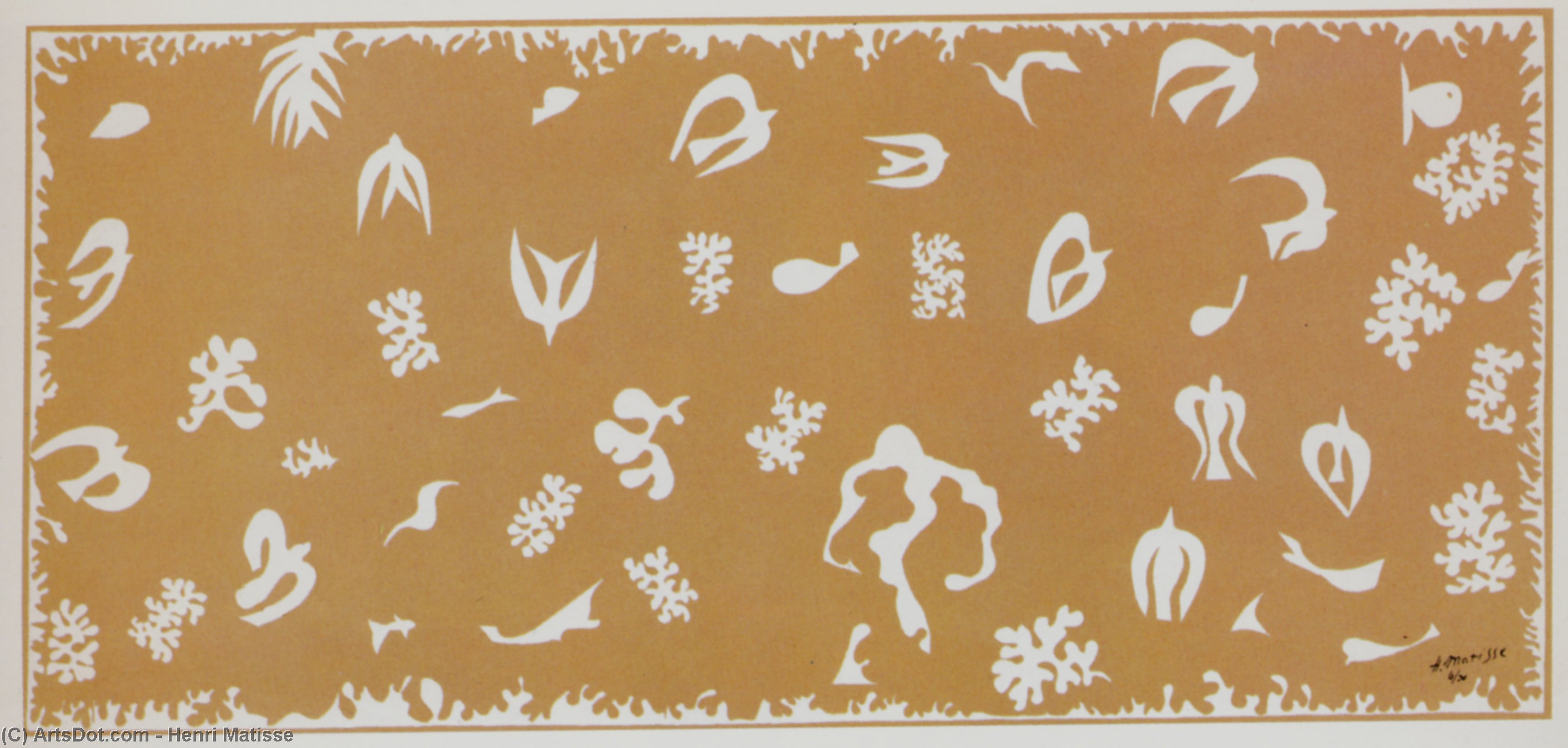 Océane, Der Himmel – Lithografie Auf Leinwand, Musée National D'art Moderne — Henri Matisse