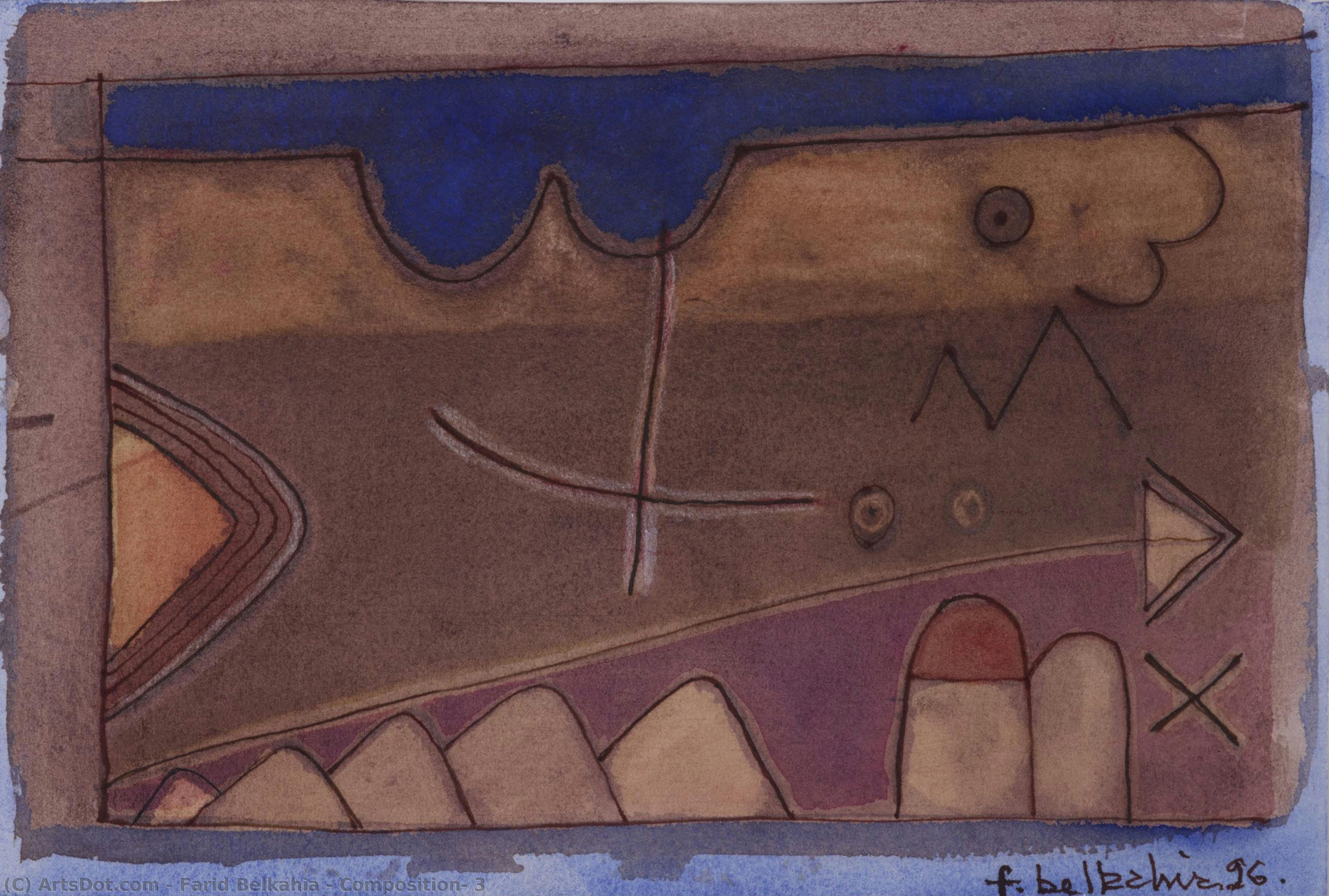 Composition, 3 — Farid Belkahia